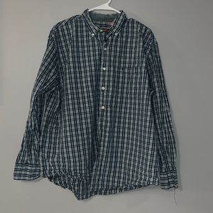 Mens Izod Button Up Collared Shirt (Size XL)